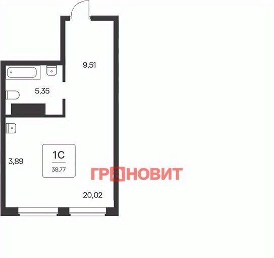 квартира г Новосибирск Заельцовская пр-кт Красный 180 фото 2