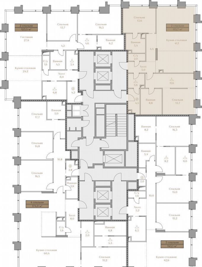 квартира г Москва метро Воробьевы горы наб Лужнецкая 2/4 стр. А 3 фото 10