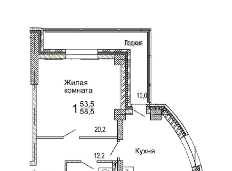 квартира г Владивосток п Трудовое ул Мандельштама 7к/2 фото 1