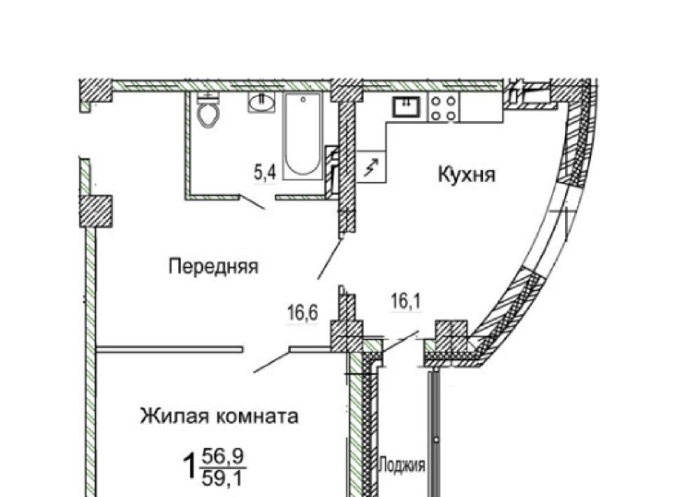 квартира г Владивосток п Трудовое ул Мандельштама 7к/2 фото 1