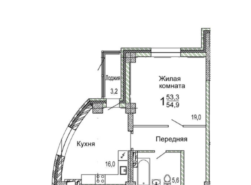 квартира г Владивосток п Трудовое ул Мандельштама 7к/1 фото 1