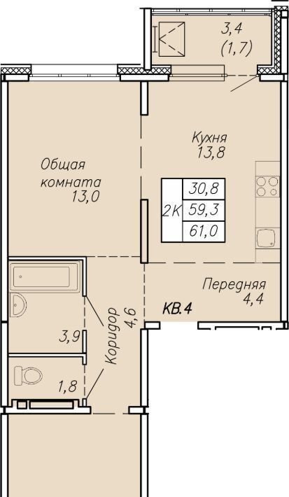 квартира г Новосибирск ул Связистов 13/2 Площадь Маркса фото 1