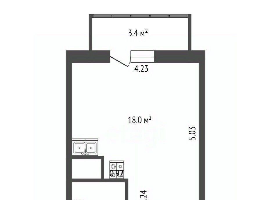 квартира г Санкт-Петербург п Парголово ул Фёдора Абрамова 16к/1 метро Парнас фото 2