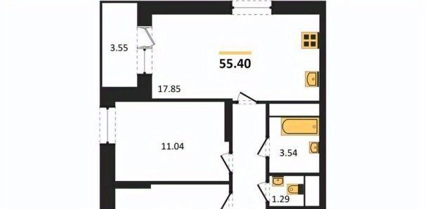 квартира г Воронеж р-н Ленинский ул Кривошеина 13/14 фото 1