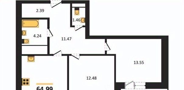квартира г Воронеж р-н Ленинский ул Кривошеина 13/14 фото 1