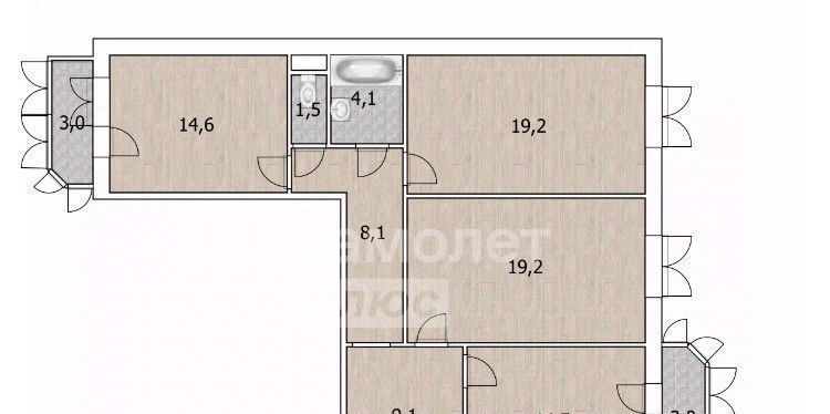 квартира г Тюмень р-н Восточный ул Николая Семенова 29к/2 фото 2