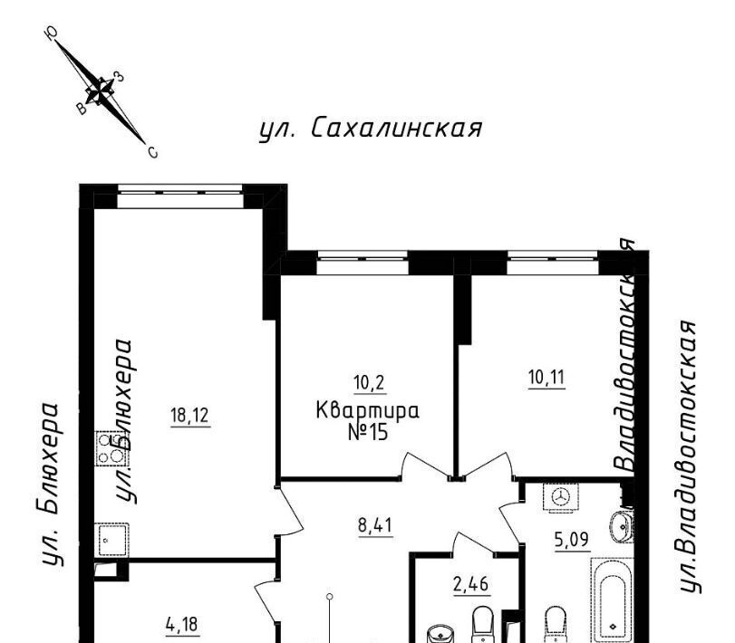 квартира г Екатеринбург Машиностроителей ул Кронштадтская 30 фото 1