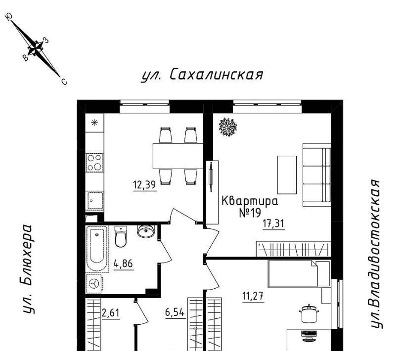 квартира г Екатеринбург Машиностроителей ул Кронштадтская 30 фото 3