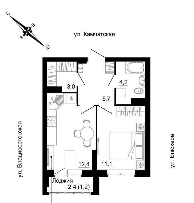 квартира г Екатеринбург Машиностроителей ул Кронштадтская фото 3