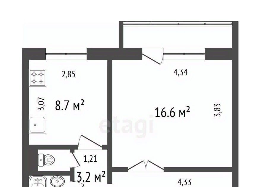 квартира г Красноярск р-н Центральный ул Линейная 88 фото 2