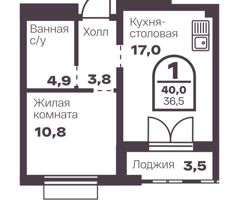 квартира г Челябинск ЖК Голос. Меридиан фото 1