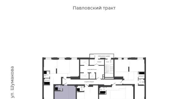 квартира г Барнаул р-н Индустриальный тракт Павловский з/у 251б фото 3