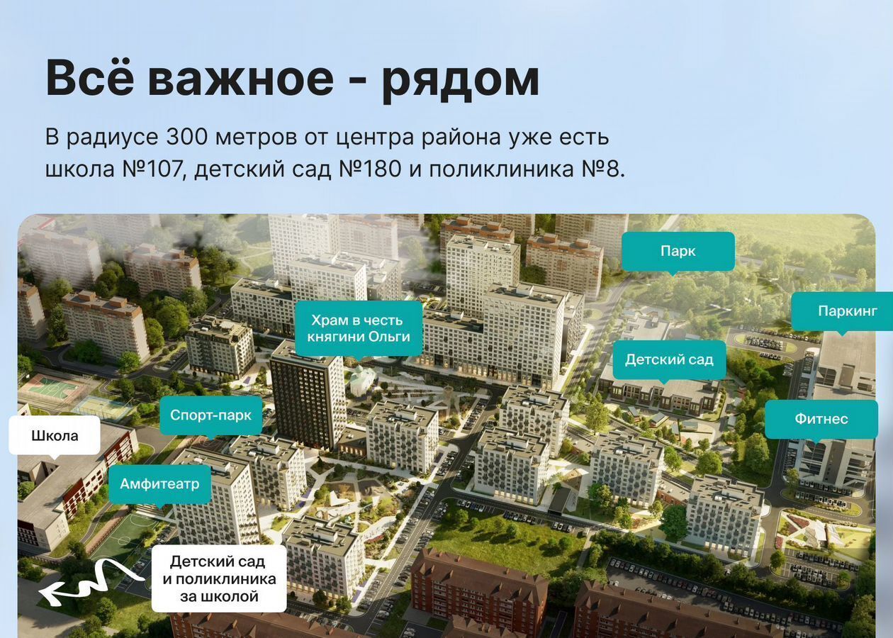 квартира г Краснодар р-н Прикубанский ул. Профессора Рудакова/Душистая/4-я Целиноградская, стр. 6 фото 7