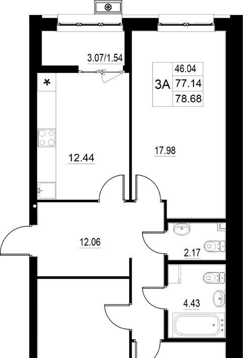 квартира г Казань ул Михаила Миля 7 Казань, Северный Вокзал фото 1