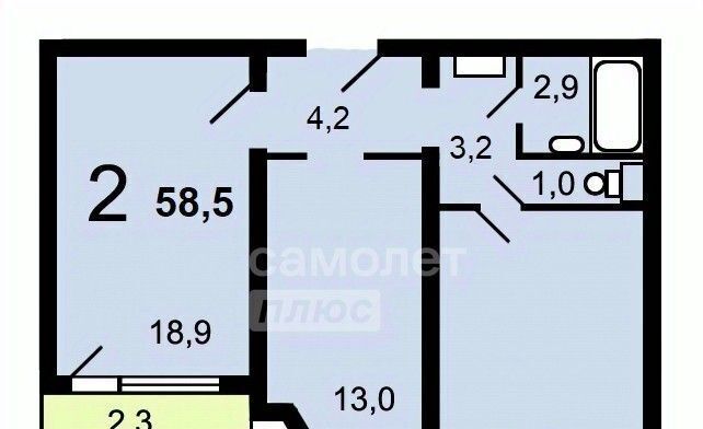 квартира г Москва метро Домодедовская ул Генерала Белова 28к/3 фото 2