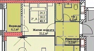 квартира г Владивосток р-н Первомайский ЖК Каштановый двор 1/5 фото 1