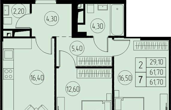 квартира г Пушкино ЖК 31 квартал Медведково фото 1