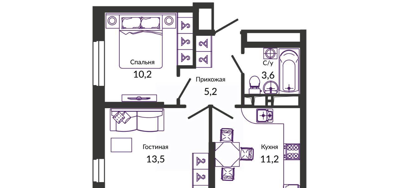 квартира г Краснодар р-н Прикубанский ул им. Героя Георгия Бочарникова 2 фото 1