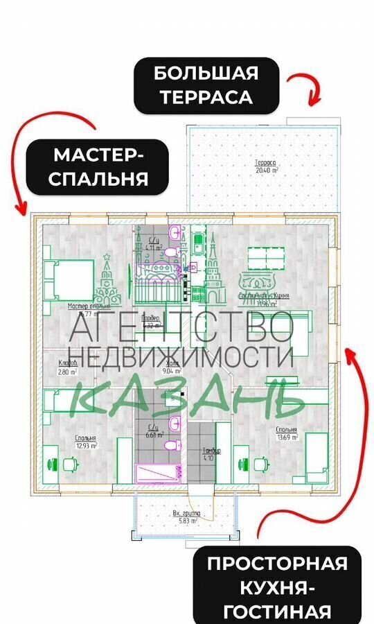 дом р-н Альметьевский г Альметьевск ул Восточная 6 Республика Татарстан Татарстан, муниципальное образование Альметьевск, мкр-н ДОСААФ фото 4