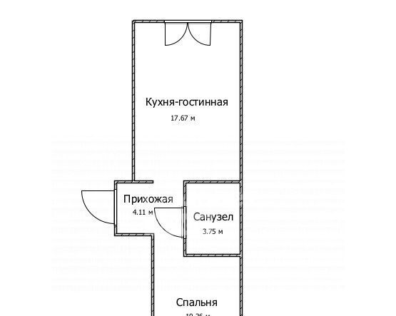 квартира г Ульяновск р-н Засвияжский ул Юго-Западная 14 фото 2