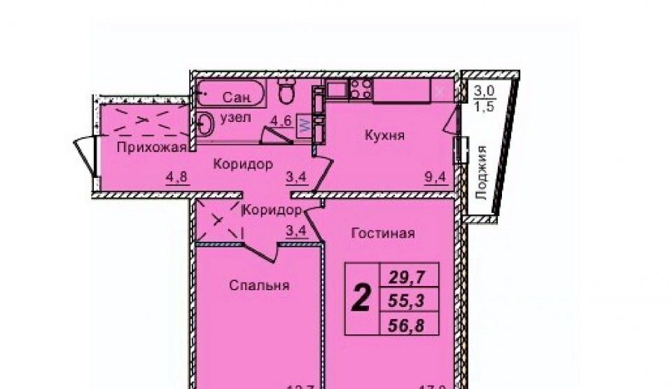 квартира г Кемерово р-н Рудничный ул Серебряный бор 24к/5 фото 22