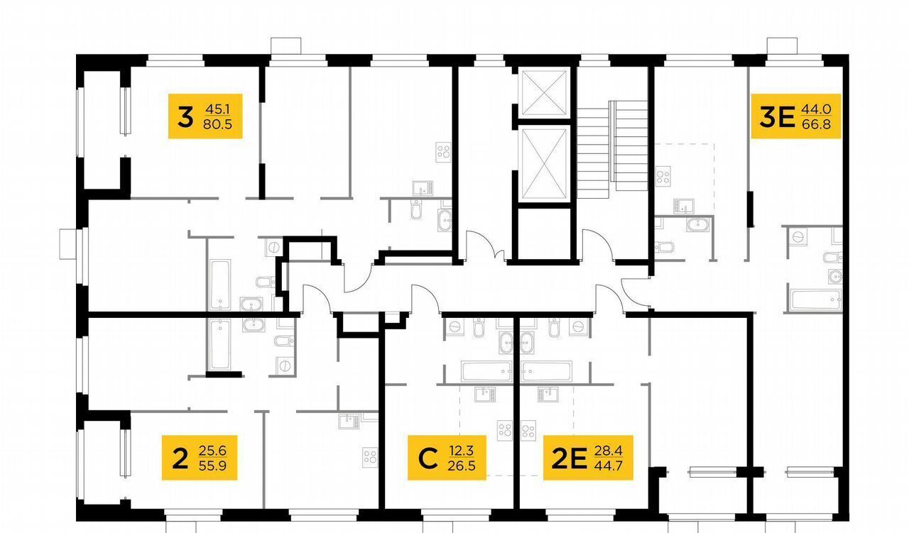 квартира г Мытищи ул разведчика Абеля 39 фото 2