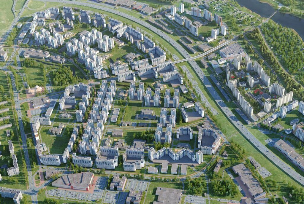 квартира г Санкт-Петербург метро Девяткино р-н Красногвардейский муниципальный округ Полюстрово, жилой комплекс Цветной Город, Ленинградская область фото 5