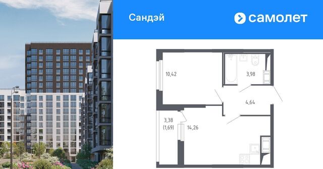метро Проспект Ветеранов ЖК «Сандэй» 7/2 фото