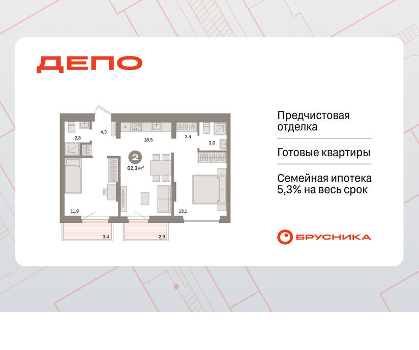квартира г Екатеринбург Старая Сортировка Уралмаш ЖК Квартал Депо жилой район Сортировочный фото 1