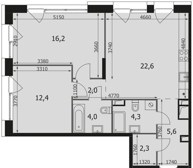 квартира г Москва метро Свиблово ул Снежная 22 корп. 3 фото 1