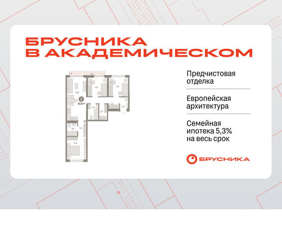 Чкаловская ЖК Брусника в Академическом фото