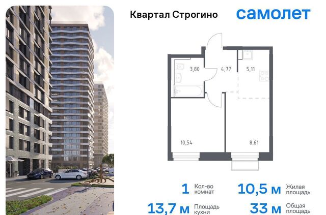 метро Мякинино ЖК «Квартал Строгино» к 2, Московская область, Красногорск фото
