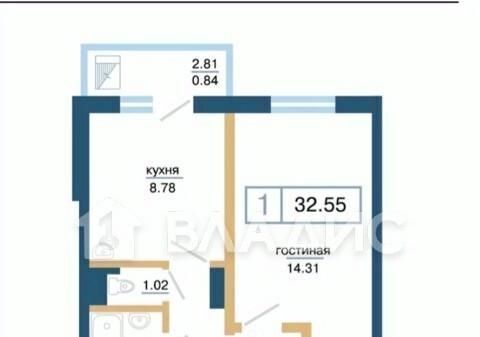 квартира г Красноярск р-н Советский ул Ольховая 6 микрорайон «Нанжуль-Солнечный» фото 1