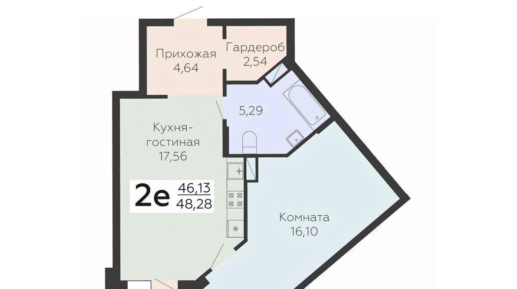 квартира г Воронеж р-н Коминтерновский ул Электросигнальная 9а фото 1