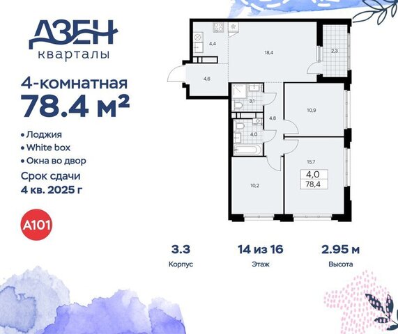 метро Коммунарка метро Новохохловская ТиНАО ЖР «Дзен-кварталы» 3/5 фото
