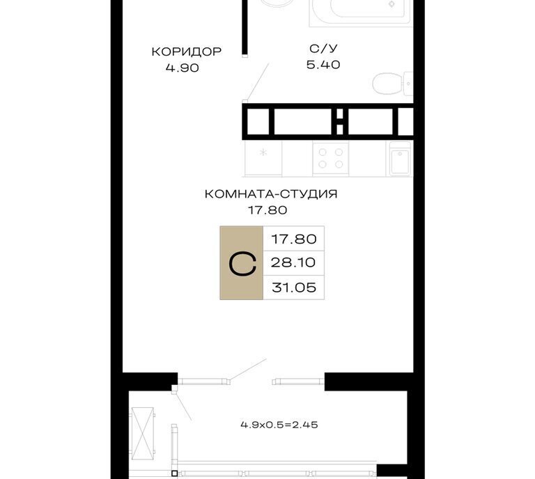квартира г Краснодар Школьный микрорайон ул Школьная 1 фото 1