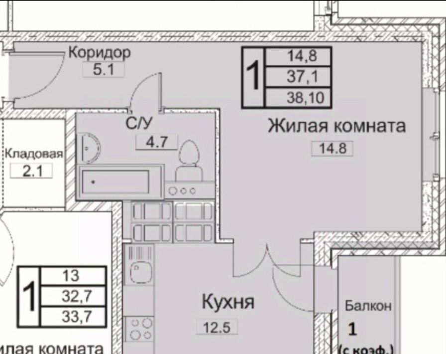 квартира г Волгоград р-н Дзержинский пр-кт Маршала Жукова 98б фото 2