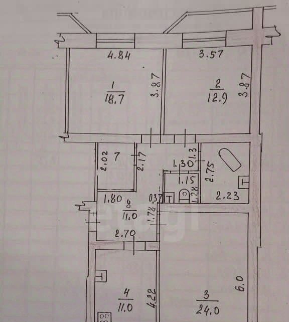 квартира г Казань Яшьлек ул Адоратского 2 фото 2