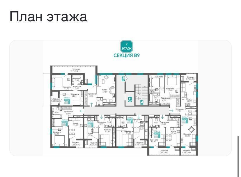 квартира г Симферополь ул. Куйбышева/Киевская, уч. 1. 1, этапы 16-20, секц. В 9, Б 9. 1, М 1. 4, Б 8, М 1. 3 фото 3