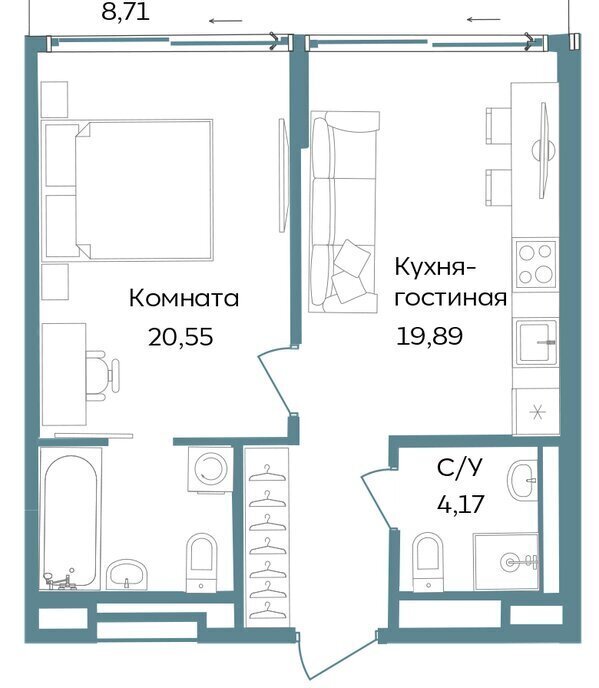 квартира г Саки TEMPO курортный кластер Темпо фото 1