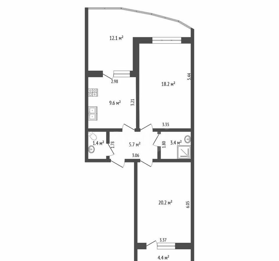 квартира г Феодосия ул Боевая 4 фото 22