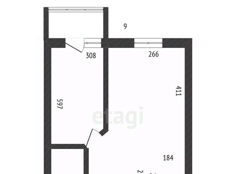 квартира г Шебекино ул Шолохова 3 фото 2