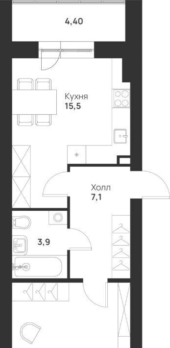 квартира г Тула р-н Привокзальный ул Героев России 6 фото 3