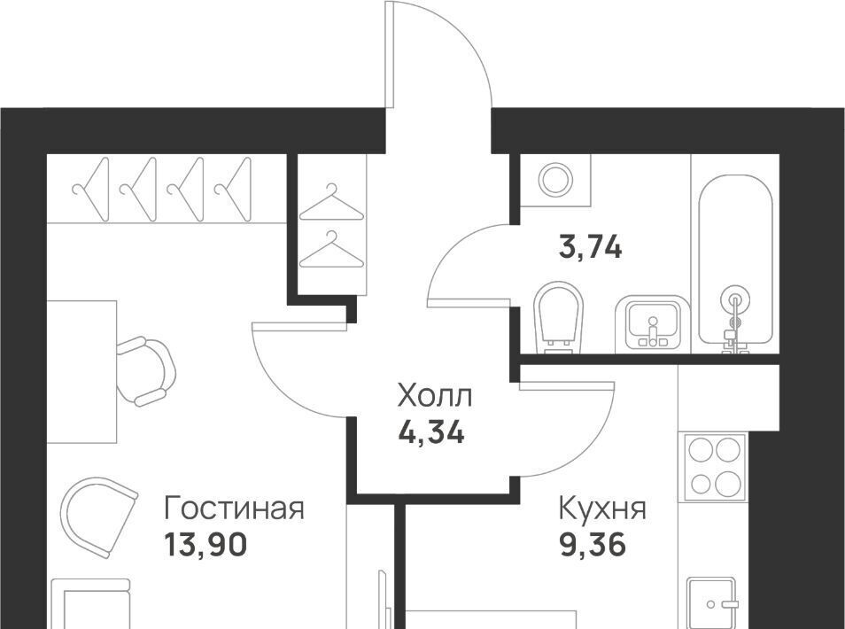 квартира г Тула р-н Привокзальный микрорайон Новая Тула фото 3