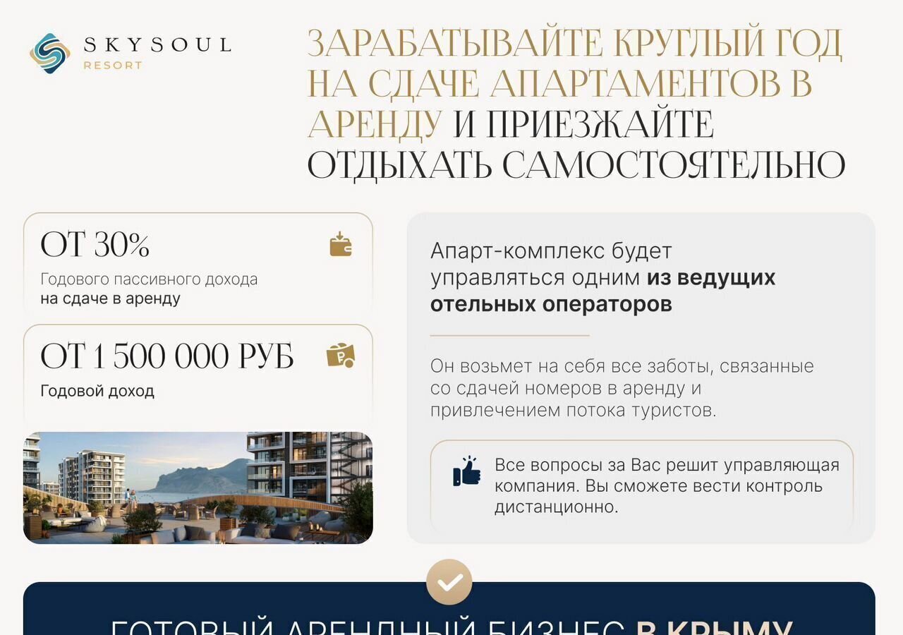 квартира г Феодосия пгт Коктебель Туристическо-рекреационного комплекс «SkySoul Resort» р-н автозаправки «Химсбытторг», стр. 7 фото 8