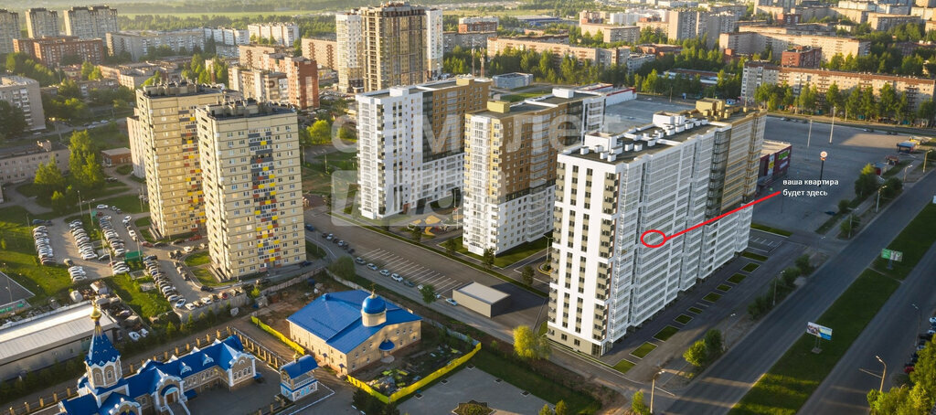 квартира г Ижевск р-н Устиновский Аэропорт ул Молодежная 107в фото 2