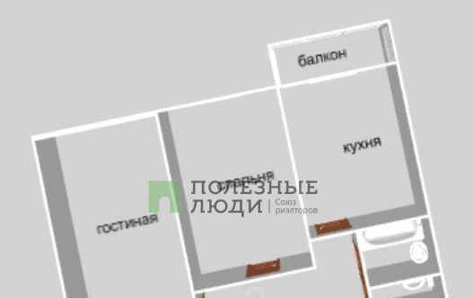 квартира р-н Киреевский г Киреевск ул Заречная 6 городское поселение Киреевск фото 37