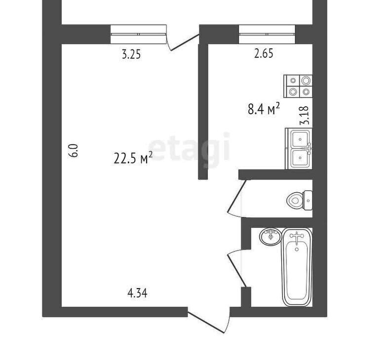 квартира г Абакан ул Некрасова 12 фото 1