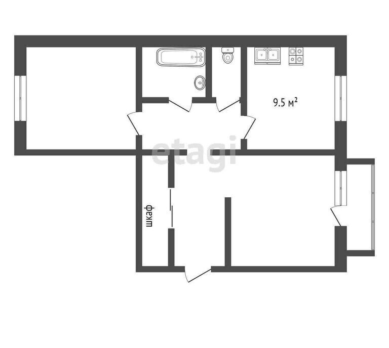 квартира г Абакан ул Торговая 28а фото 1