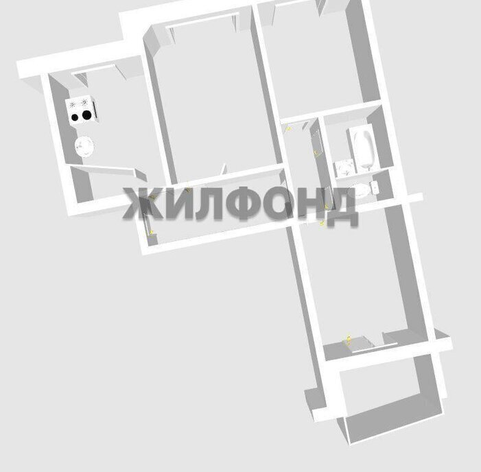 квартира г Новосибирск р-н Заельцовский Заельцовская ул Сухарная 78 фото 21